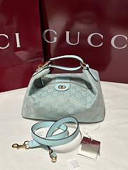 Gucci Vanity Medium Bag Blue GG Canvas - 27.5x13x14.5cm - 1
