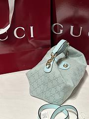 Gucci Vanity Medium Bag Blue GG Canvas - 27.5x13x14.5cm - 6