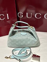 Gucci Vanity Medium Bag Blue GG Canvas - 27.5x13x14.5cm - 5