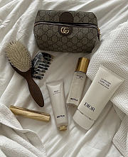 Gucci Ophidia GG Cosmetic Case Beige And Brown GG Canvas - 16x9x9cm - 6