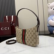 Gucci Lunetta Small Crossbody Bag Beige And Brown GG Canvas - 22x13x3cm - 4