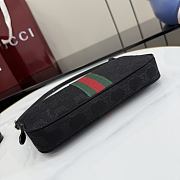 Gucci Lunetta Small Crossbody Bag Black GG Canvas - 22x13x3cm - 4