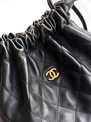 Chanel Clutch With Leather Strap Lambskin & Gold-Tone Metal Black - 18x12x5cm - 5