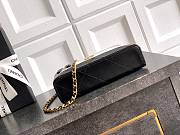 Chanel Vanity with Chain Suede Calfskin Shiny Lambskin & Gold-Tone Metal Gray & Black - 19.5x17x5cm - 4