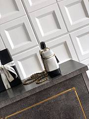 Chanel Vanity with Chain Suede Calfskin Shiny Lambskin & Gold-Tone Metal Gray & Black - 19.5x17x5cm - 2