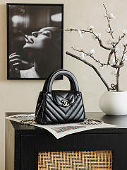 Chanel Mini Shopping Bag Shiny Lambskin & Gold-Tone Metal Black - 19x13x7cm - 2