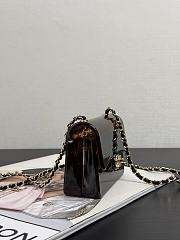 Chanel Mini Evening Bag Plexi & Gold-Tone Metal Brown & Black - 12x9x4.5cm - 3