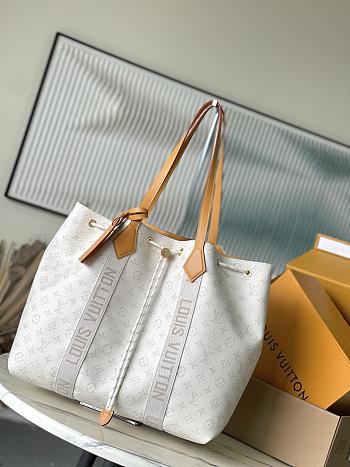 LV Marina Tote Monogram Heritage Canvas Off-White M14652 - 49x34x16.5cm
