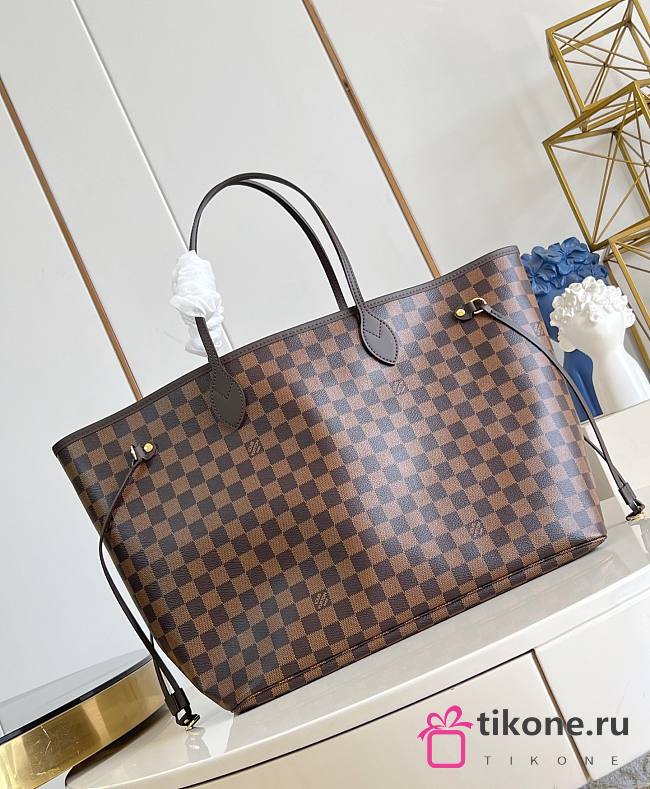 LV Neverfull GM Damier Enebe Canvas Cerise Red N40597 - 39x32x19 cm - 1