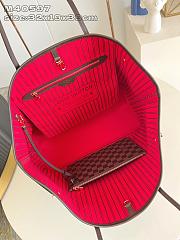 LV Neverfull GM Damier Enebe Canvas Cerise Red N40597 - 39x32x19 cm - 5
