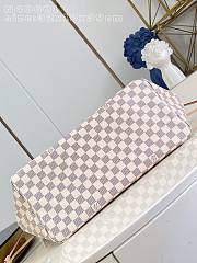 LV Neverfull GM Damier Azur Canvas Rose Ballerine Pink N40601 - 39x32x19cm  - 5