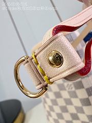 LV Neverfull GM Damier Azur Canvas Rose Ballerine Pink N40601 - 39x32x19cm  - 4