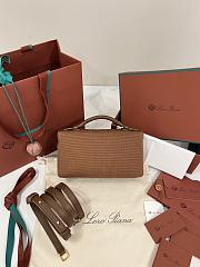 Loro Piana Extra Pocket L19 Cotton Colour Vicuna/Dark Vicuna/Sun Gold (B5UR) - 19x7x12cm - 3