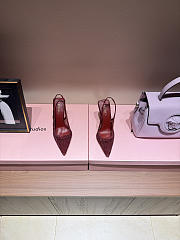 Le Silla Gilda Slingback 100mm Cherry Red Mesh Slingback With Crystals - 2