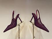 Dioramour Small Saddle Bag with Strap Soupir Pink Dior Oblique Embroidery and White Lace - 20x16x5cm - 1