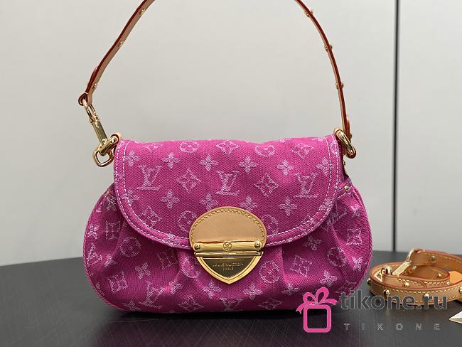 LV Sunset Monogram Denim Fuchsia M28291 - 27x18x3cm - 1