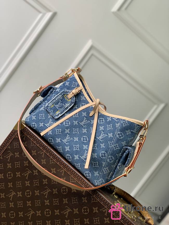 LV Carryall Cargo PM Monogram Denim Blue M28287 - 33.5x23x15cm - 1