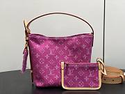 LV All In BB Monogram Denim Fuchsia M27626 - 16x18x12cm - 1