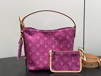 LV All In BB Monogram Denim Fuchsia M27626 - 16x18x12cm