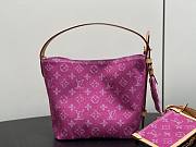 LV All In BB Monogram Denim Fuchsia M27626 - 16x18x12cm - 5