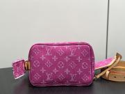 LV All In BB Monogram Denim Fuchsia M27626 - 16x18x12cm - 4