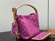 LV All In BB Monogram Denim Fuchsia M27626 - 16x18x12cm - 2