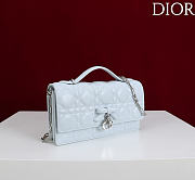 My Dior Mini Bag Ice Blue Cannage Lambskin Bow - 21x11.5x4.5cm - 3