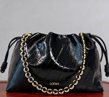 Loewe Medium Flamenco Purse in Hagfish Black - 30x20x10.5cm