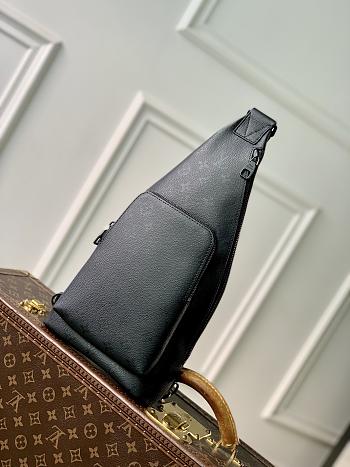 LV Duo Slingbag Monogram Midnight Canvas Black M28399 - 20x42x6cm