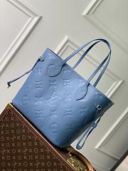 LV Neverfull MM Monogram Empreinte Blue Jean M27358 - 31x28x14cm - 6