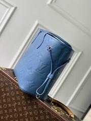 LV Neverfull MM Monogram Empreinte Blue Jean M27358 - 31x28x14cm - 3