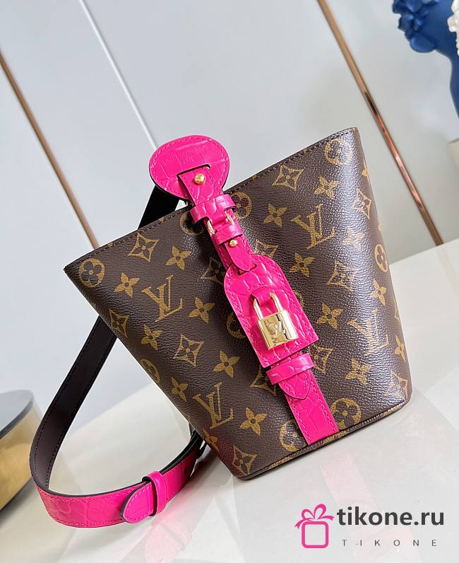 LV All In BB Monogram/Crocodile Fuchsia N30025 - 16x18x12cm - 1
