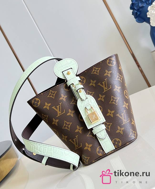LV All In BB Monogram/ Crocodile Green N30028 - 16x18x12cm - 1