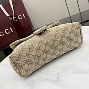 Gucci GG Marmont Small Shoulder Bag Beige and Brown GG Canvas - 23x17x9cm - 2