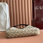 Gucci Jackie 1961 Medium Shoulder Bag Beige and Brown GG Canvas - 31.5x22x4.5cm - 4