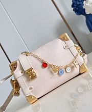 LV Side Trunk PM Calf Leather Chalk M27438 - 19x12.5x7.5cm - 3