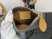LV Speedy P9 Bandouliere 25 Calfskin Leather Golden Silk Blue M28080 - 25x15x15cm - 6