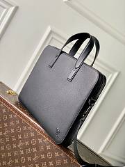 LV Gate Briefcase Waxy Calfskin Black M15258 - 39.5x30x4cm - 4