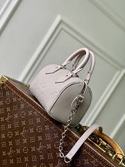LV Speedy Bandouliere 20 Bag Monogram Empreinte Brume Gray M28343- 20.5x13.5x12cm - 2