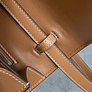 Celine Medium Triomphe Folio In Shiny Calfskin Brown - 25.5x14x7.5cm - 2