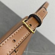 Celine Medium Triomphe Folio In Shiny Calfskin Brown - 25.5x14x7.5cm - 3