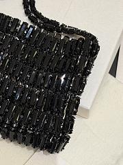 YSL Evening Bag In Crystals Black - 18x7.5x2.5cm - 6