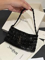 YSL Evening Bag In Crystals Black - 18x7.5x2.5cm - 5
