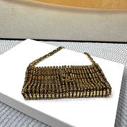 YSL Evening Bag In Crystals Gold - 18x7.5x2.5cm - 4