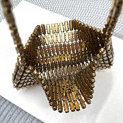 YSL Evening Bag In Crystals Gold - 18x7.5x2.5cm - 2