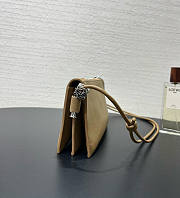 Loewe Joya Pouch In Nappa Calfskin Brown - 22x11x6cm - 4