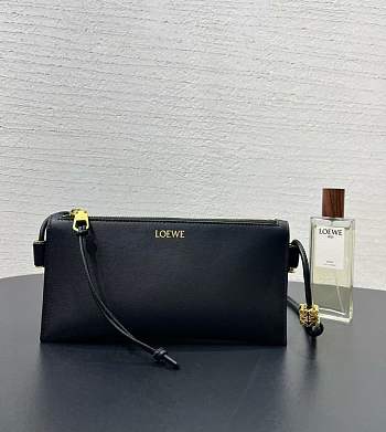 Loewe Joya Pouch In Nappa Calfskin Black - 22x11x6cm