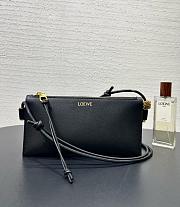 Loewe Joya Pouch In Nappa Calfskin Black - 22x11x6cm - 3