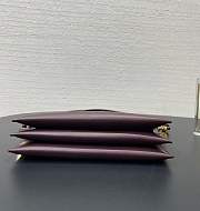 Loewe Joya Pouch In Nappa Calfskin Burgundy - 22x11x6cm - 5