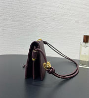 Loewe Joya Pouch In Nappa Calfskin Burgundy - 22x11x6cm - 3